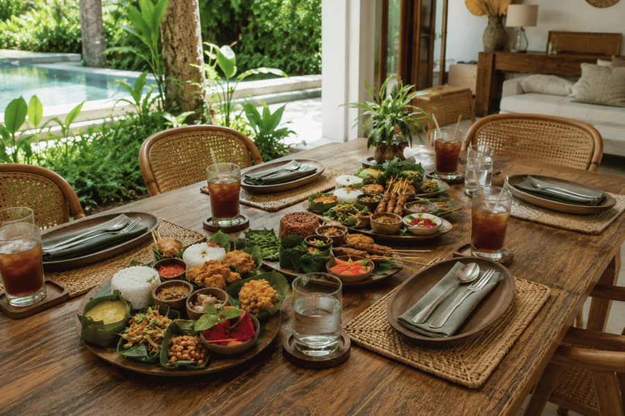 Traditional Balinese Megibung Dinner (4 Guests)